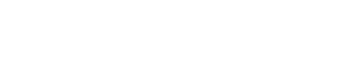 patchology logo in white with transparent background