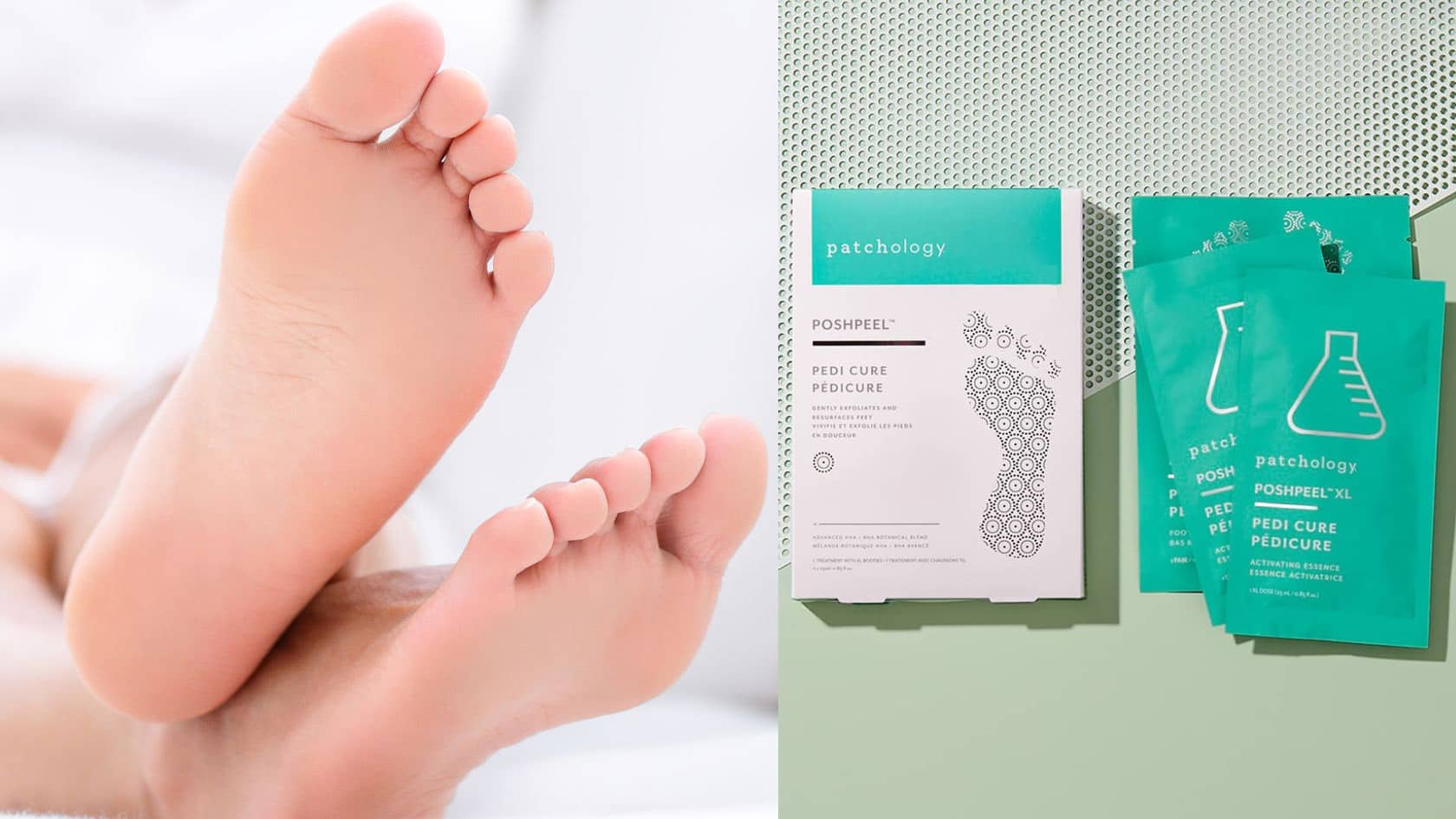 woman healthy baby soft feet exfoliate your feet pedicure at home