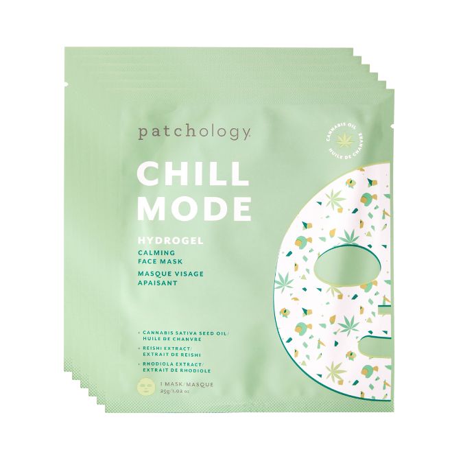 six hydrogel calming restoring chill mode face masks patchology bundle and save