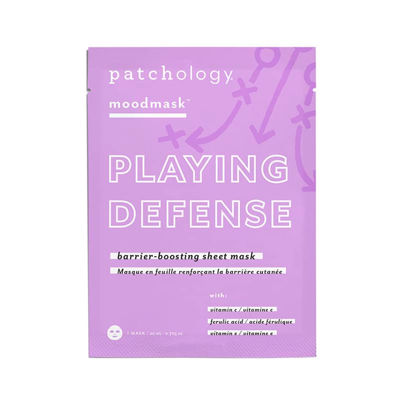 patchology playing defense barrier boostin sheet mask