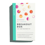 breakout box pimple patches and charcoal nose strip blackheads
