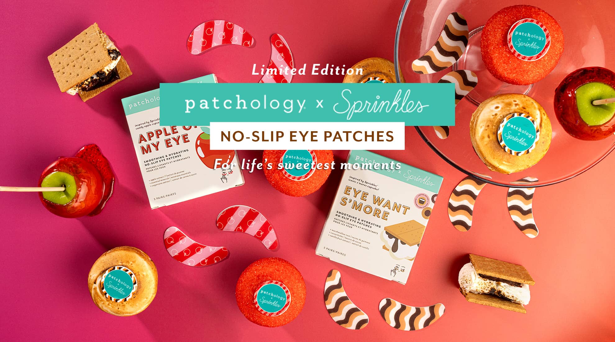 limited edition patchology and sprinkles exclusive no-slip eye patches for life's sweetest moments