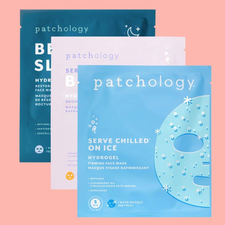 trio of masks on ice bubbly and beauty sleep