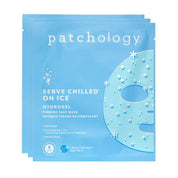 Three Pack On Ice Patchology Serve Chilled On Ice Hydrogel